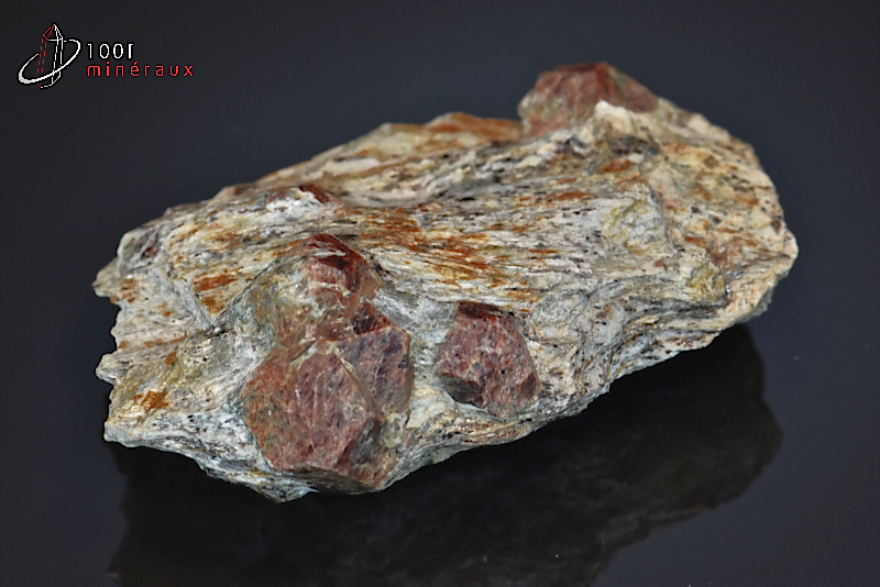 Grenats Almandin sur Mica - Chine - minéraux à cristaux 10 cm / 304 g / BE717