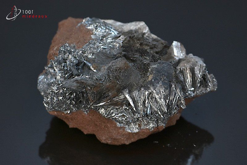 Pyrolusite de manganèse - Maroc - minéraux à cristaux 7,2 cm / 201g / BE747
