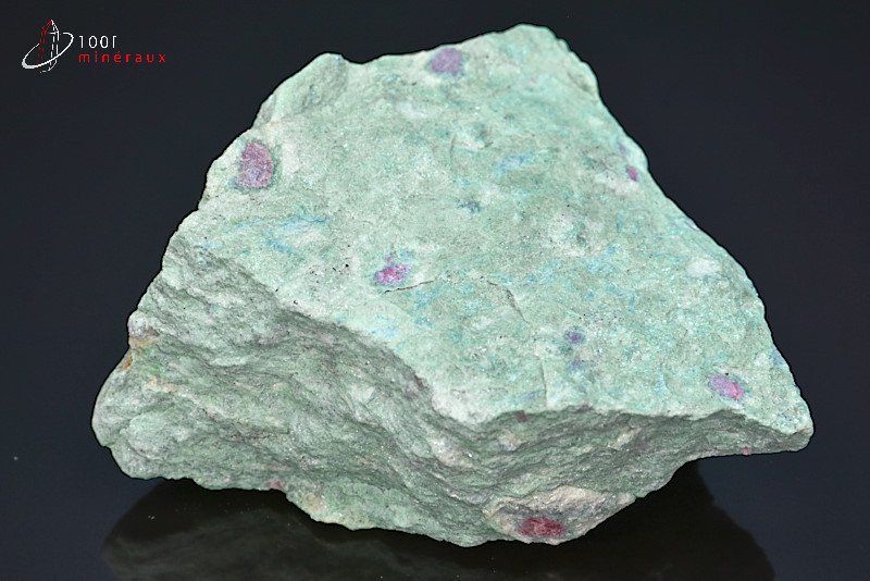 Fuchsite à rubis - Inde - minéraux bruts 8,6 cm / 370g / BE752