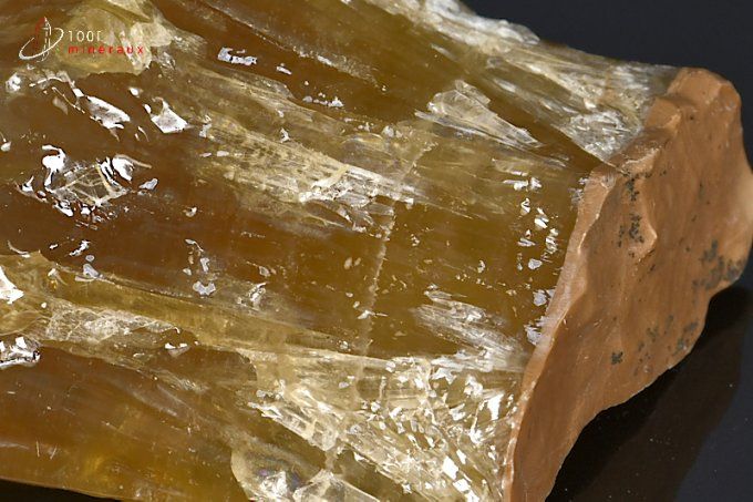 Calcite miel brute - Mexique - minéraux bruts 8 cm / 252g / BE806