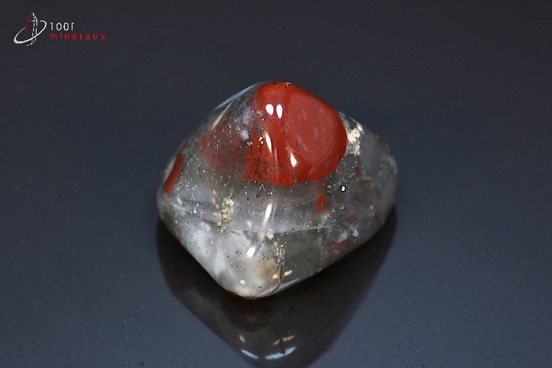 Héliotrope poli - Afrique du sud - pierres polies 2,7 cm / 15g / BF101