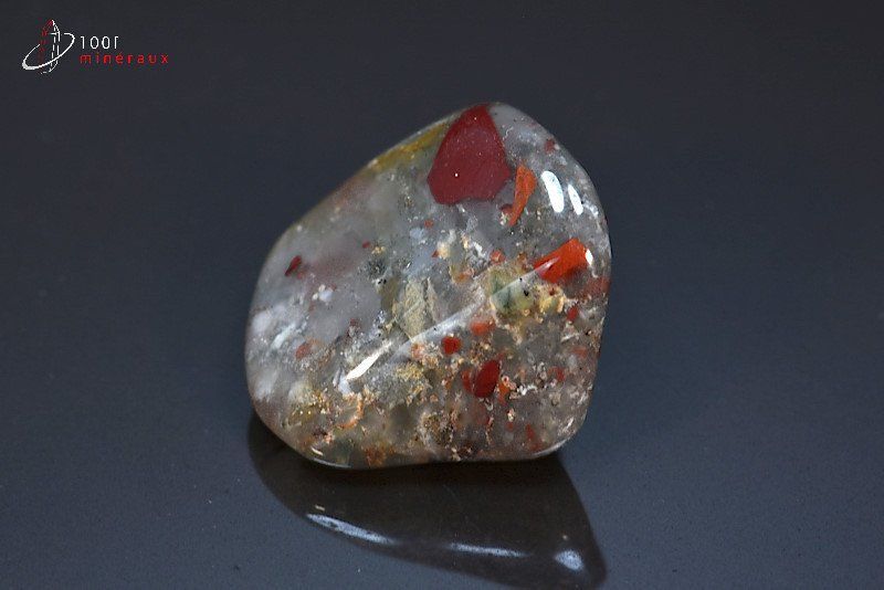 Héliotrope poli - Afrique du sud - pierres polies 2,8 cm / 16g / BF103