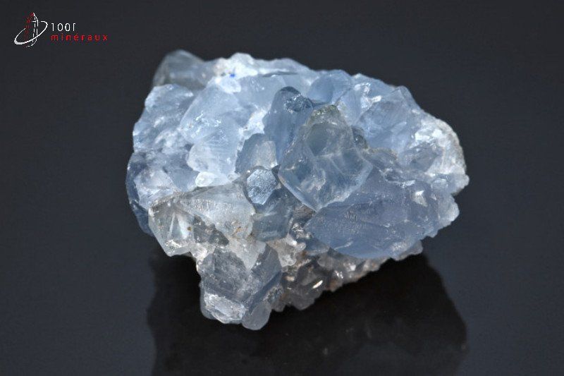 Célestine - Madagascar - minéraux à cristaux 6,1 cm / 194g / BF252
