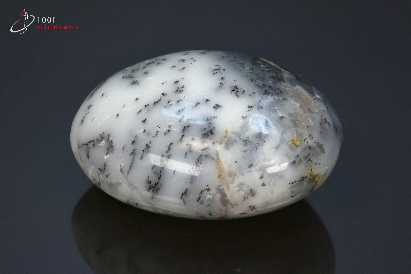 Opale à dendrites galet poli - Madagascar - pierres polies 6,1 cm / 103g / BF34