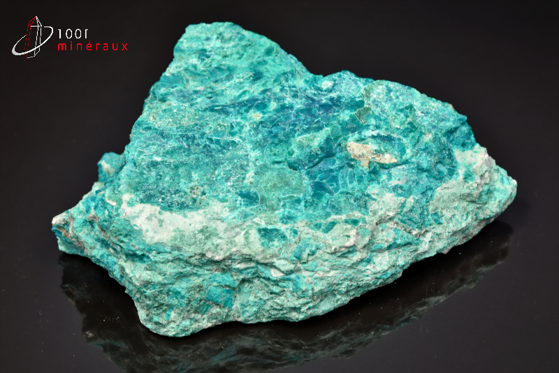 Bloc de Chrysocolle bleue - Chili - minéraux bruts 13,2 cm / 459 g / BF357
