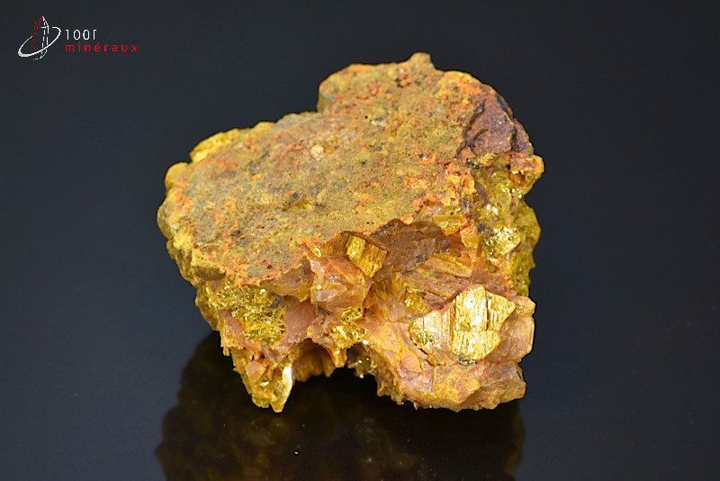 Orpiment et Réalgar - Chine - minéraux bruts 5,5 cm / 226g / BF400