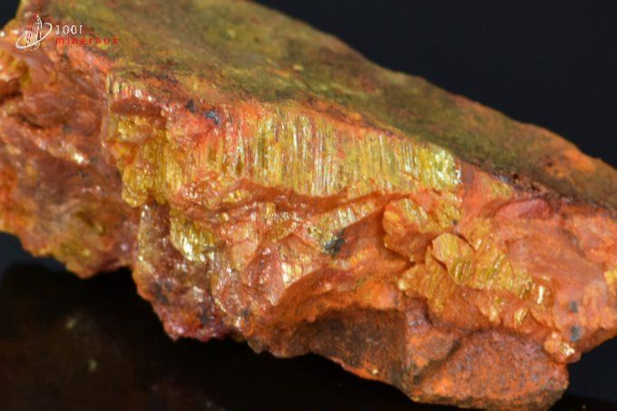 Orpiment et Réalgar - Chine - minéraux bruts 5,9 cm / 68g / BF402