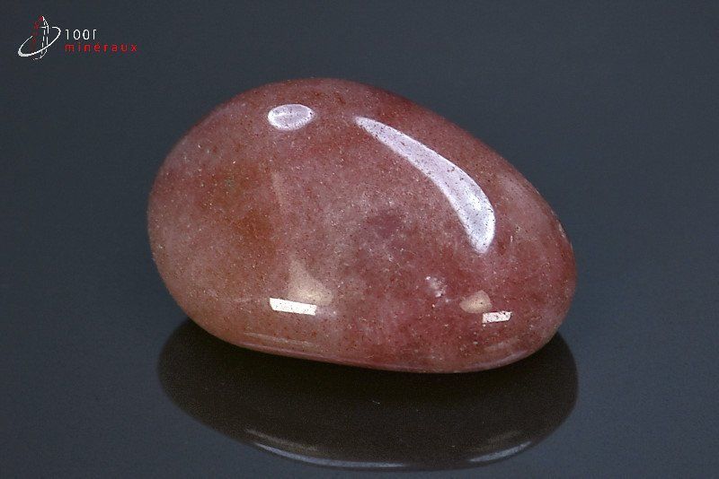 Aventurine rouge polie - Inde - pierres roulées 4,3 cm / 30g / BF452