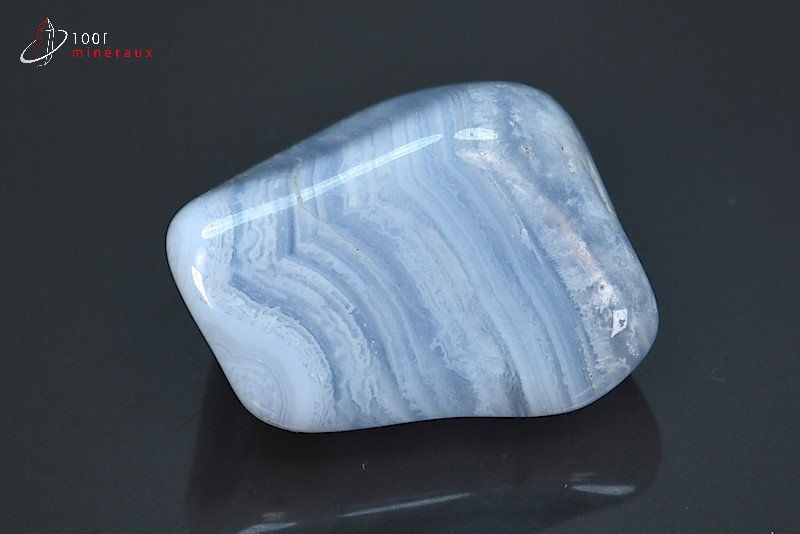 Agate Blue lace polie - Namibie - pierres polies 3,4 cm / 31g / BF482