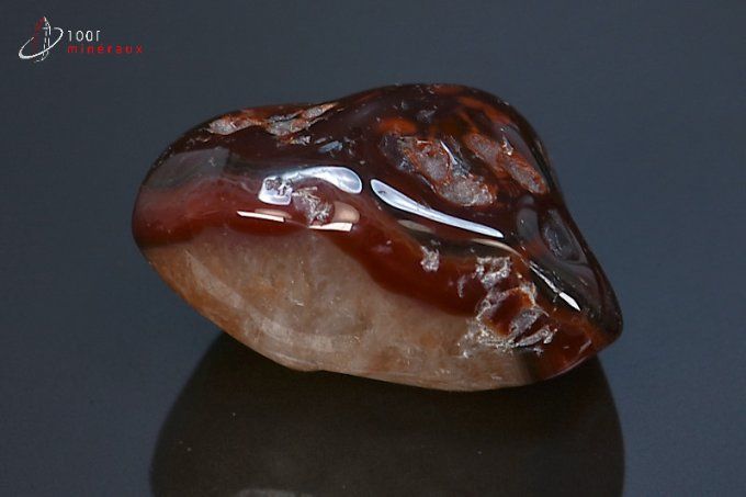 Cornaline polie - Namibie - pierres polies 4,4 cm / 42g / BF512