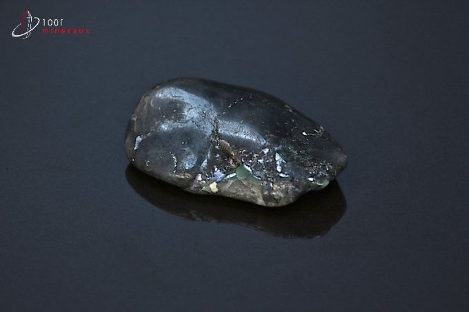 Emeraude polie sur gangue - Brésil - pierres polies 3,7 cm / 11g / BF552