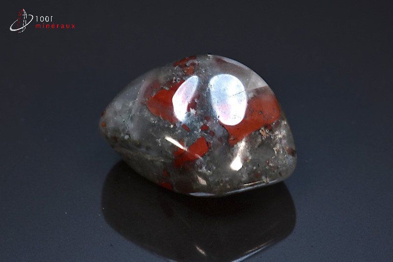 Héliotrope poli - Afrique du sud - pierres polies 2,8 cm / 16g / BF98
