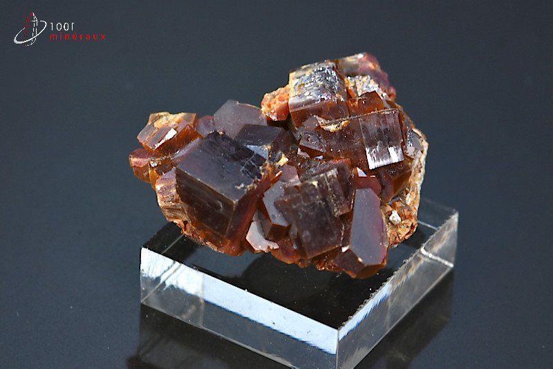 Vanadinite à grands cristaux - Maroc - minéraux à cristaux 4 cm / 45g / BG65