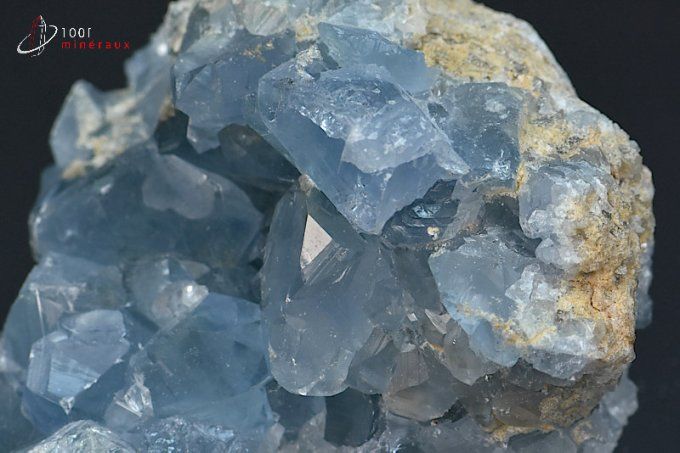 cristaux de celestine bleue
