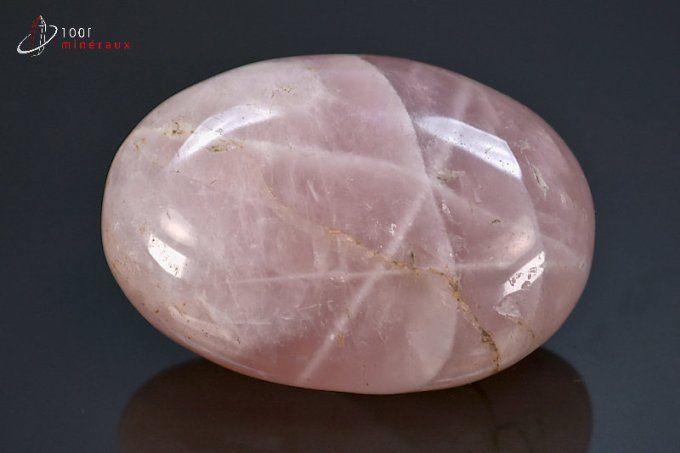 galet poli de quartz rose