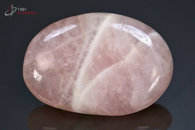 galet poli de quartz rose