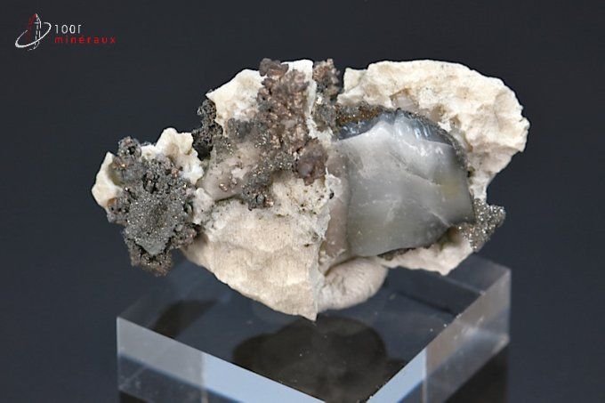 argent natif et quartz