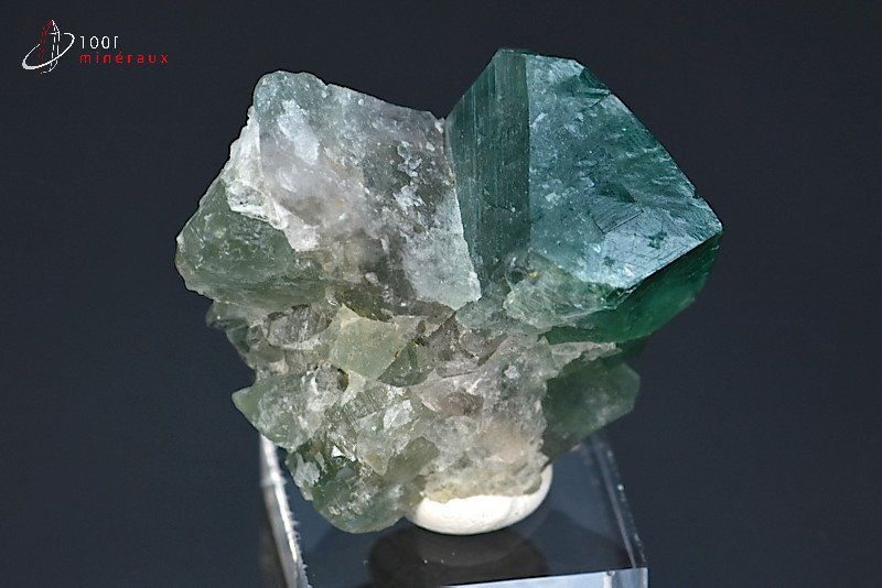 Fluorine verte - Madagascar - minéraux à cristaux 4,4 cm / 51g / BH613