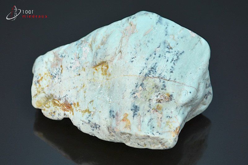 Dickite bleue brute - Madagascar - minéraux bruts 7,4 cm / 168g / BH872