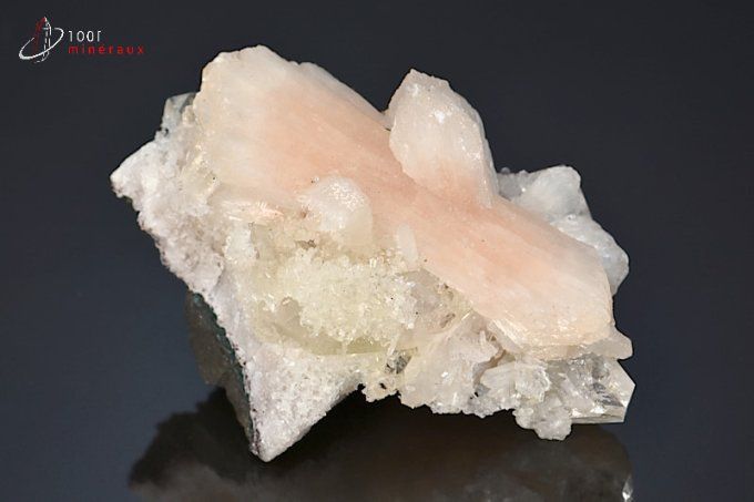 apophyllite et stilbite cristaux