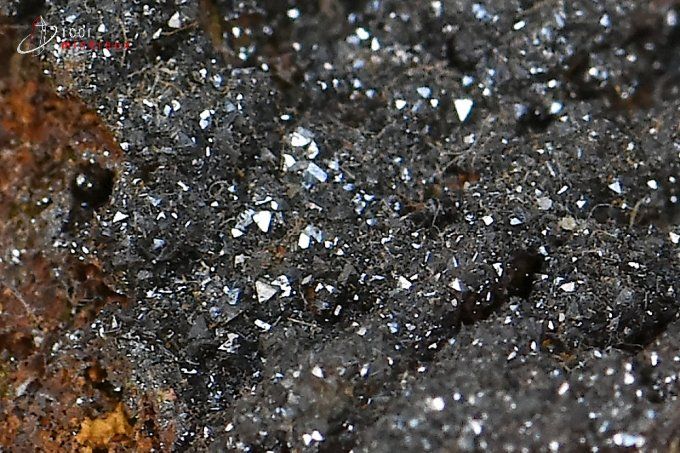cristaux de descloïzite sur limonite
