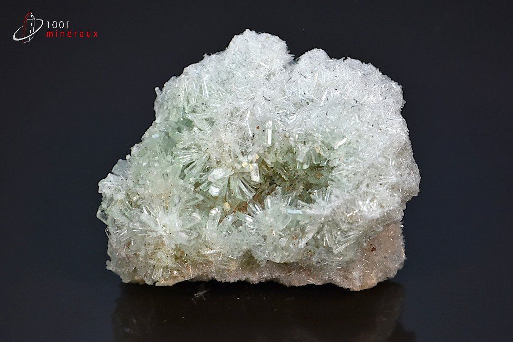Gypse cristallisé translucide vert - Australie - minéraux à cristaux 5,6 cm / 37g / BJ496
