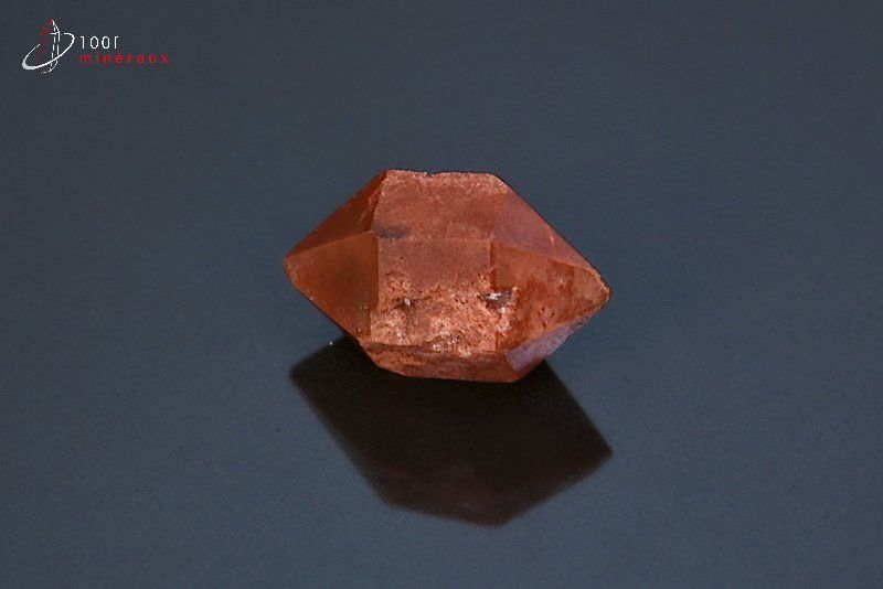 Hyacinthe ou Zircon rouge - Espagne - minéraux à cristaux 1,7 cm / 2,2g / BJ571