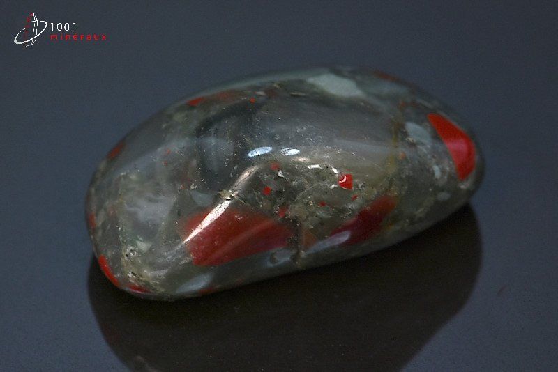 Héliotrope poli - Afrique du sud - pierres polies 4,9 cm / 51g / BK198