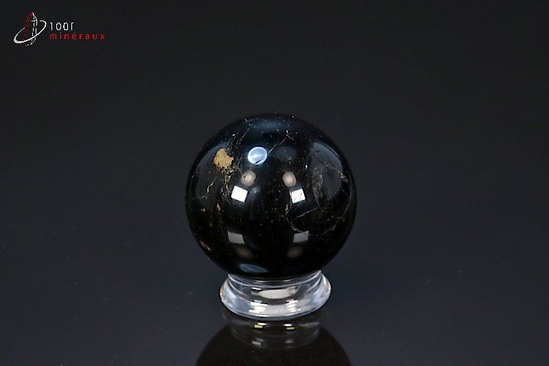 Sphère polie de Tourmaline noire - Madagascar - Sphère polie 5,2 cm / 185g / BK554