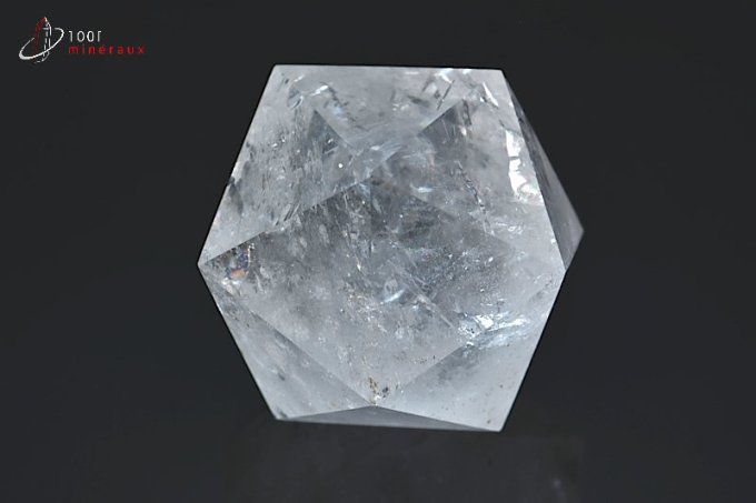 icosaedre en cristal de roche