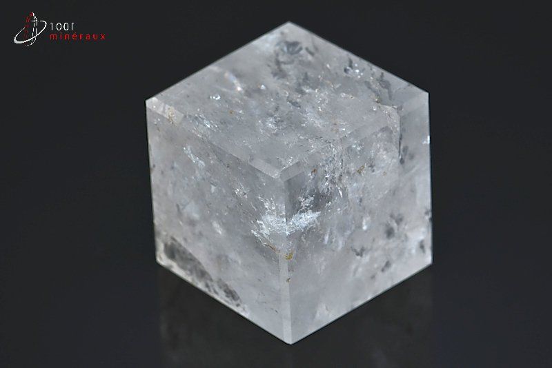 Cube en Cristal de roche poli - Brésil - minéraux polis 4,3 cm / 217g / BK596
