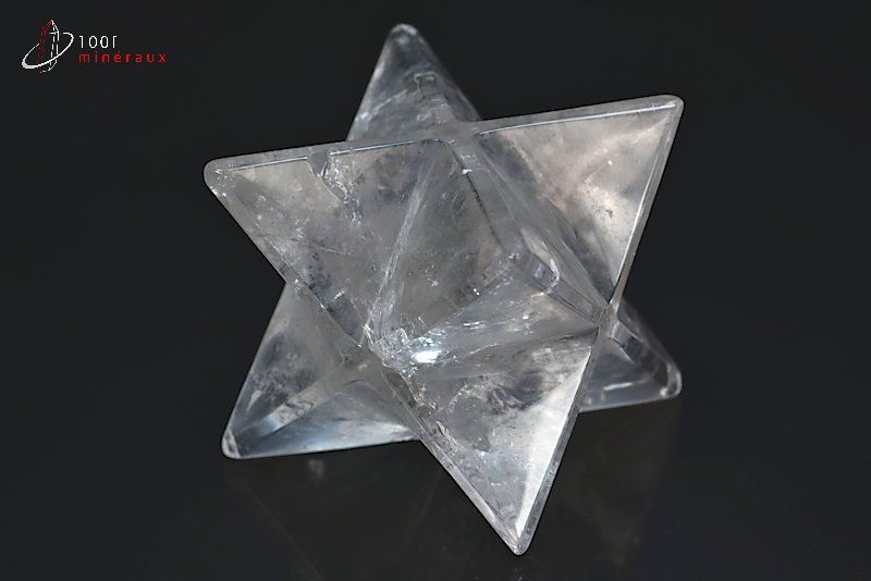 Merkaba en Cristal de roche poli - Brésil - minéraux polis 7 cm / 226g / BK597