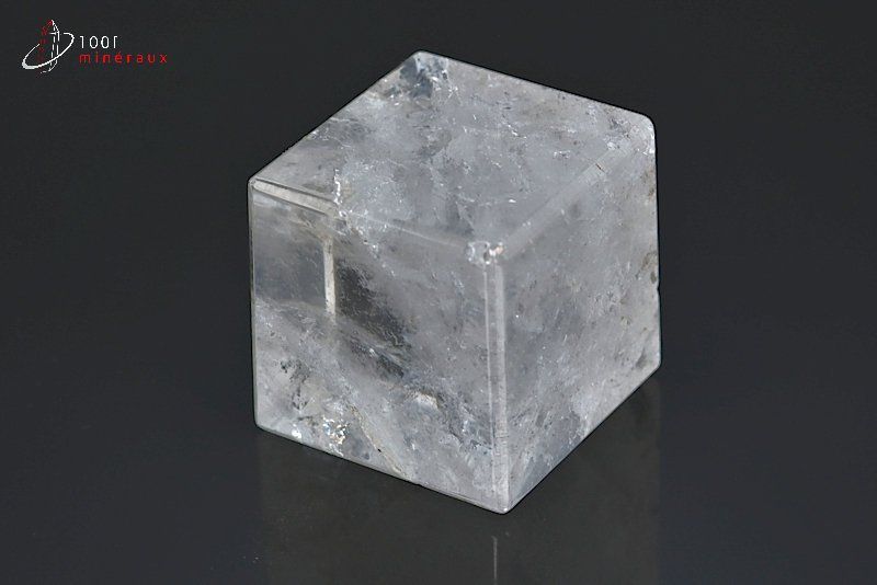 Cube en Cristal de roche poli - Brésil - minéraux polis 4,1 cm / 191g / BK602