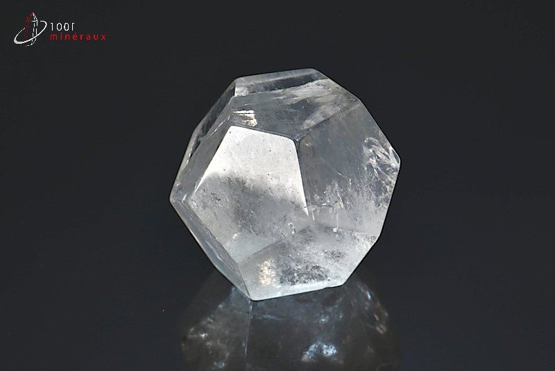 Dodécaèdre en Cristal de roche poli - Brésil - minéraux polis 4,8 cm / 121g / BK604