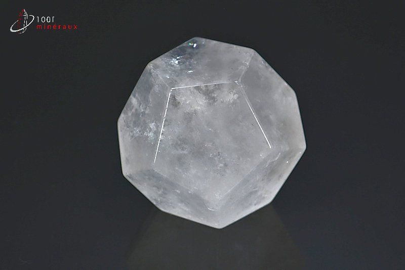 Dodécaèdre en Cristal de roche poli - Brésil - minéraux polis 4,6 cm / 162g / BK608