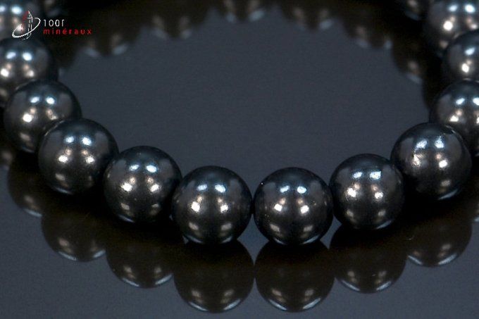 bracelet en shungite perles 10mm