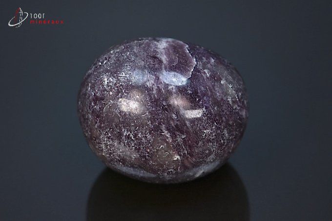 Lépidolite polie galet - Brésil - minéraux polis 4,9 cm / 139g / BK739