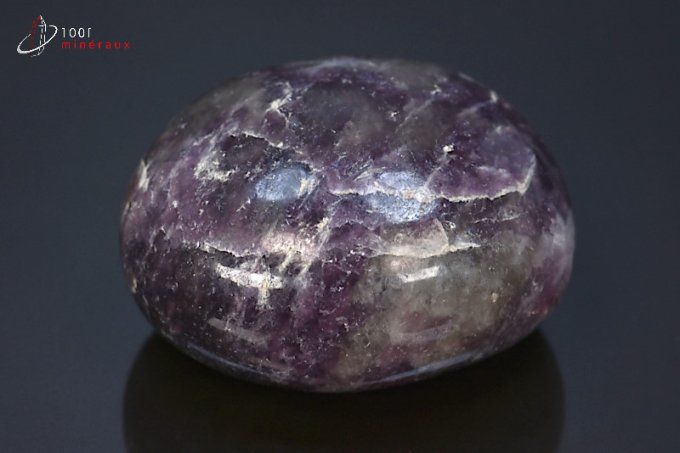 galet de lepidolite poli