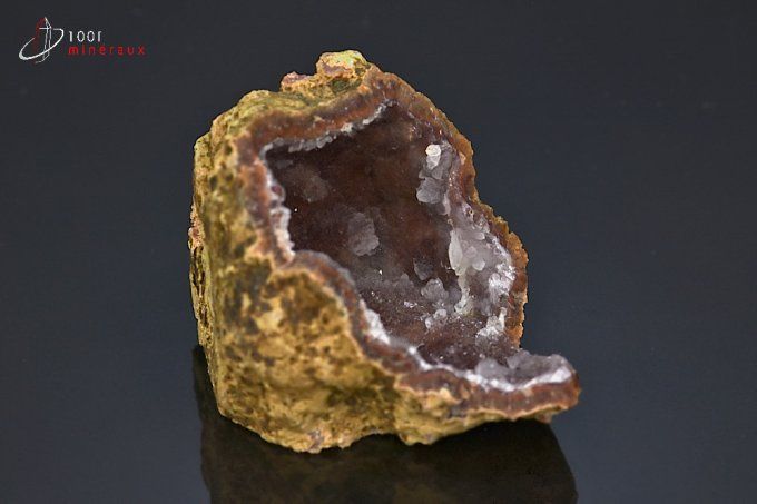 geode de calcedoine rouge