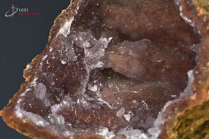 geode de calcedoine rouge