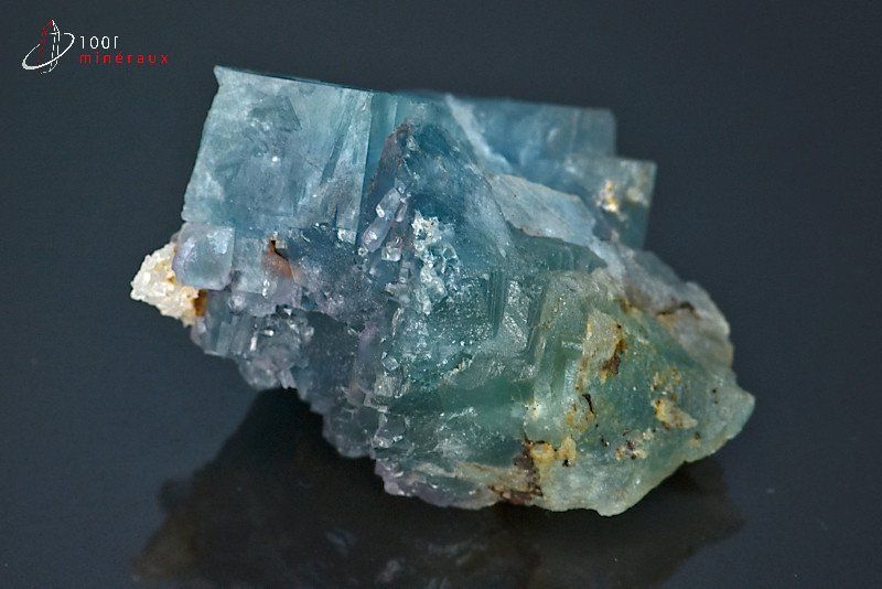 Fluorine bleue - Allemagne - minéraux à cristaux 5,2 cm / 89g / BK894