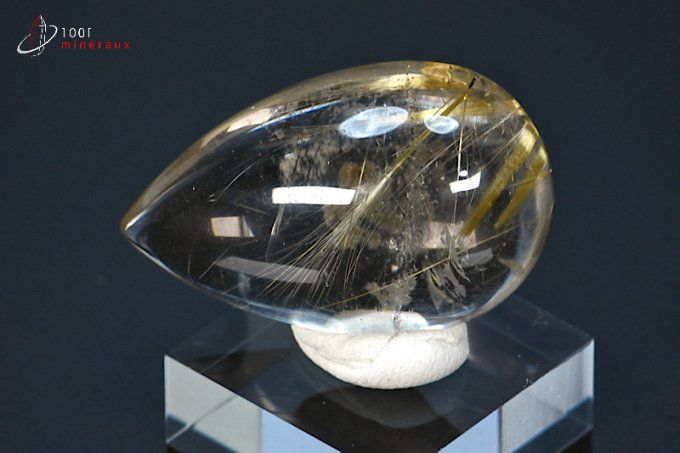 aiguilles de rutile dans quartz