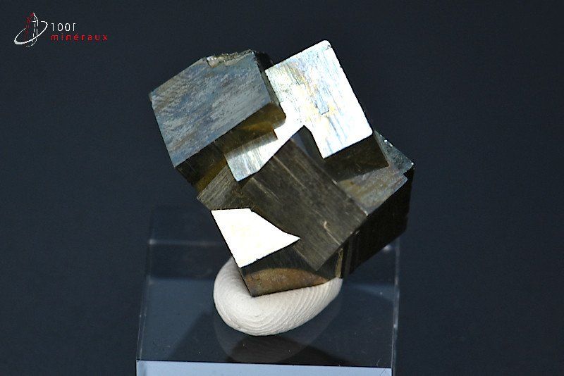 Pyrite cubique - Espagne - minéraux à cristaux 2,3 cm / 23g / BK908