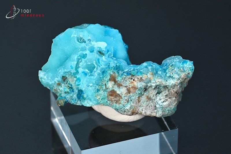 Hémimorphite bleue - R.D. Congo - minéraux à cristaux 3,7 cm / 10g / BK918