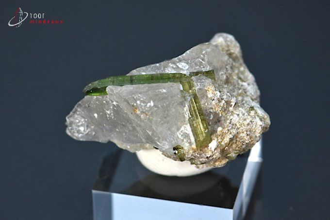cristaux tourmaline verte quartz