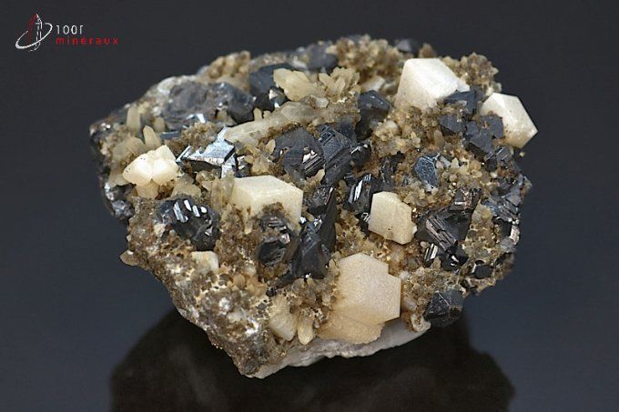 cristaux de blende calcite pyrite quartz