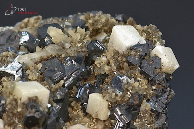 cristaux de blende calcite pyrite quartz