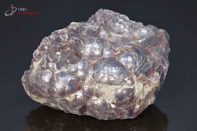 cristaux mamelonnee de lepidolite testacee