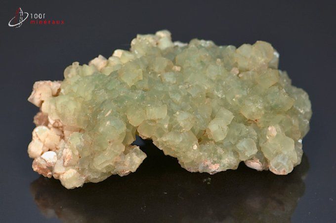 cristaux de prehnite verte