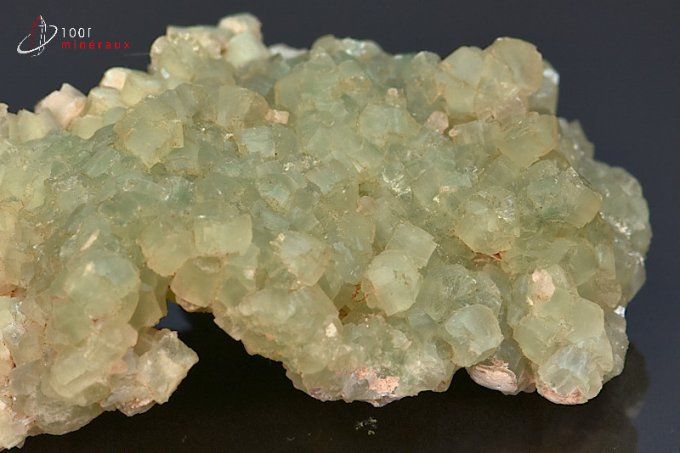 cristaux de prehnite verte